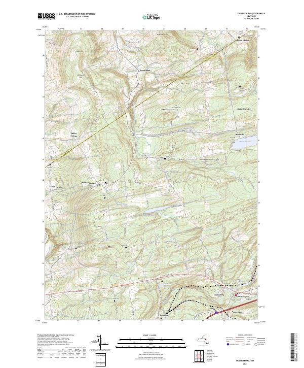Duanesburg, NY — USGS 7.5-minute topo (2023)