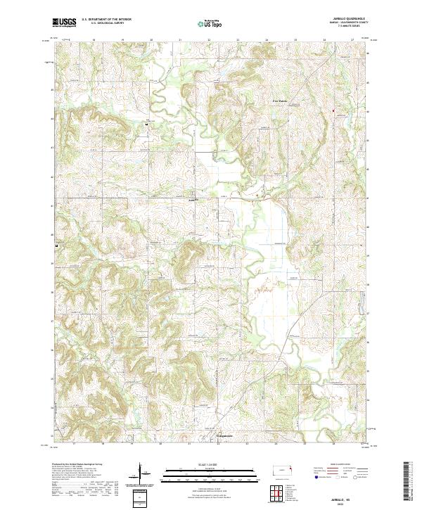 Jarbalo, KS — USGS 7.5-minute topo (2022)