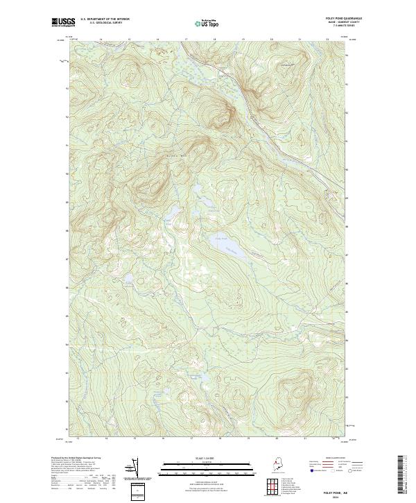 Foley Pond, ME — USGS 7.5-minute topo (2024)