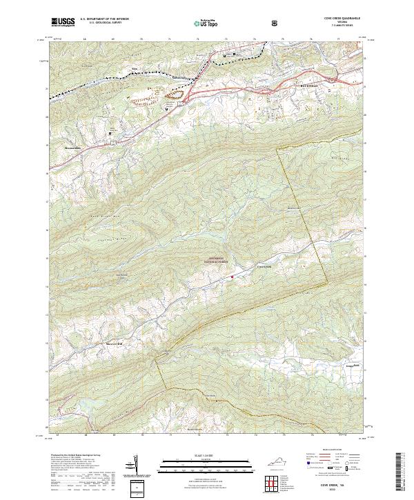 Cove Creek, VA — USGS 7.5-minute topo (2022)