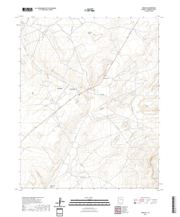 Tonalea, AZ — USGS 7.5-minute topo (2021)