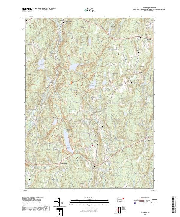 Hampton, CT — USGS 7.5-minute topo (2024)