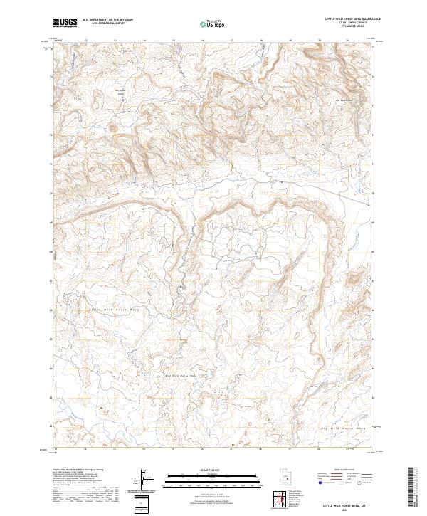 Little Wild Horse Mesa, UT — USGS 7.5-minute topo (2023)