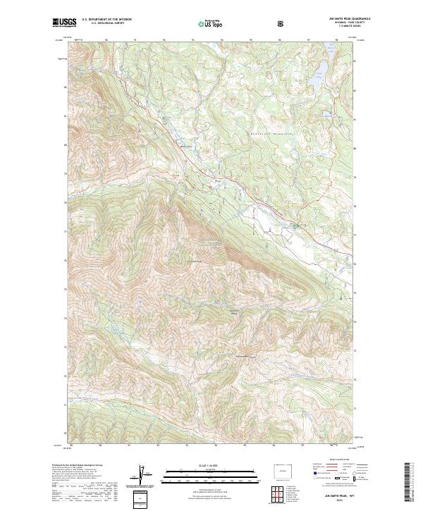 Jim Smith Peak, WY — USGS 7.5-minute topo (2023)