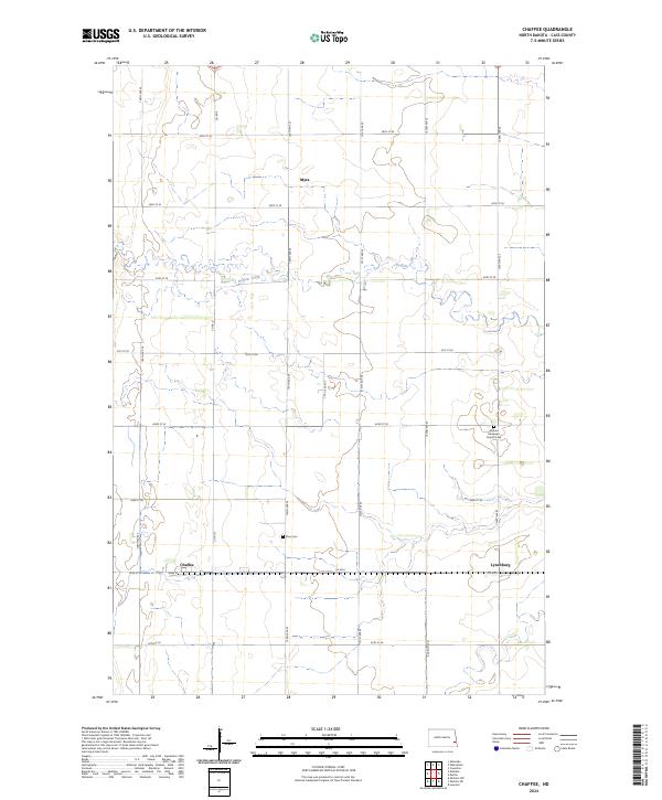 Chaffee, ND — USGS 7.5-minute topo (2024)