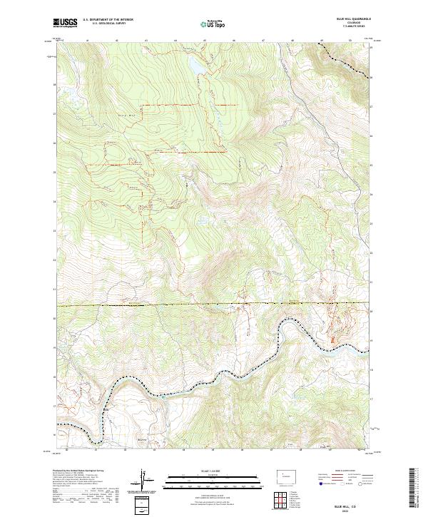 Blue Hill, CO — USGS 7.5-minute topo (2022)