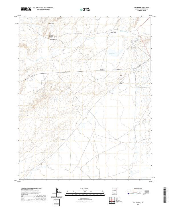 Toh De Niihe, AZ — USGS 7.5-minute topo (2021)