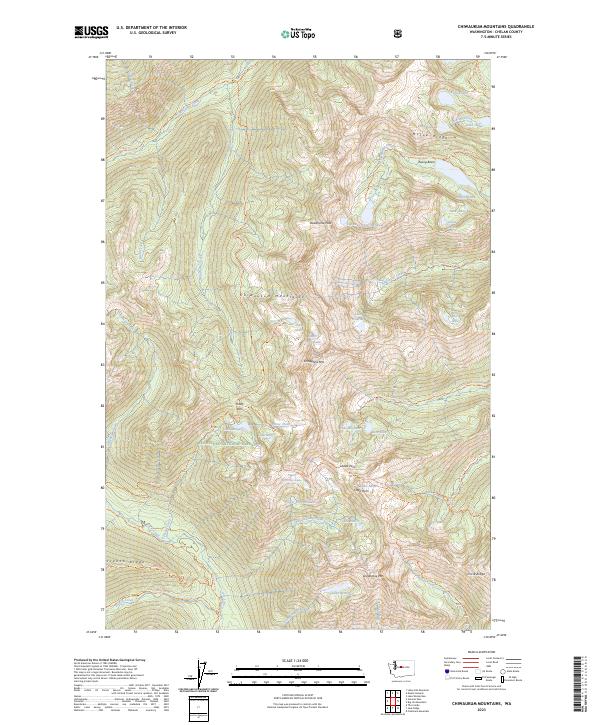 Chiwaukum Mountains, WA — USGS 7.5-minute topo (2023)
