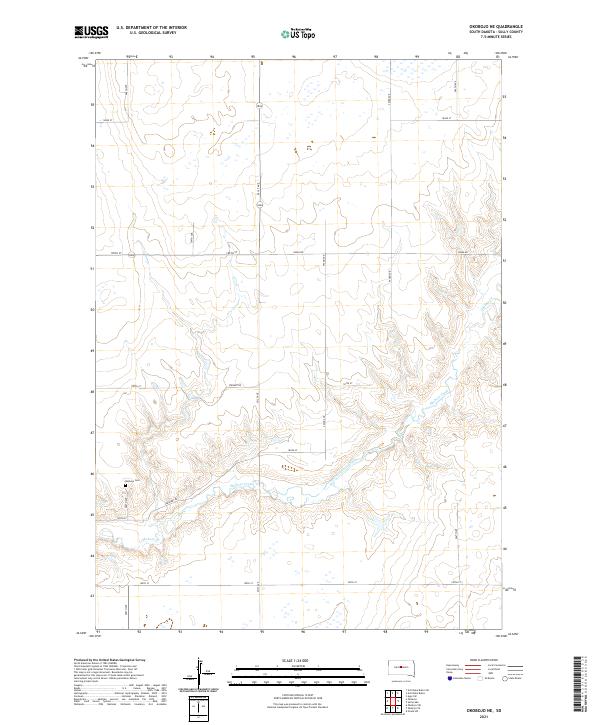 Okobojo NE, SD — USGS 7.5-minute topo (2021)