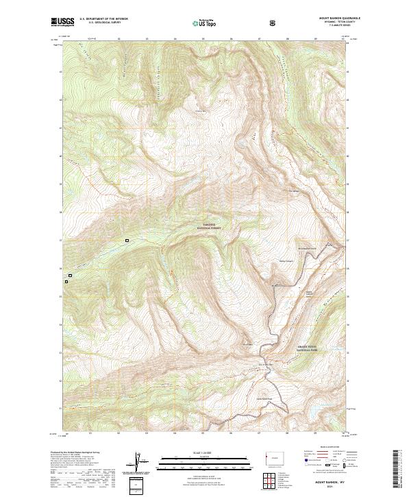 Mount Bannon, WY — USGS 7.5-minute topo (2021)
