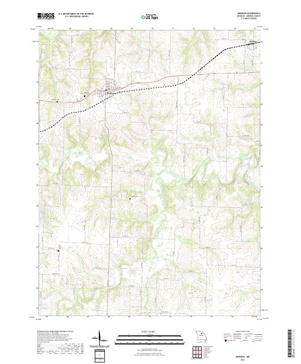 Madison, MO — USGS 7.5-minute topo (2021)