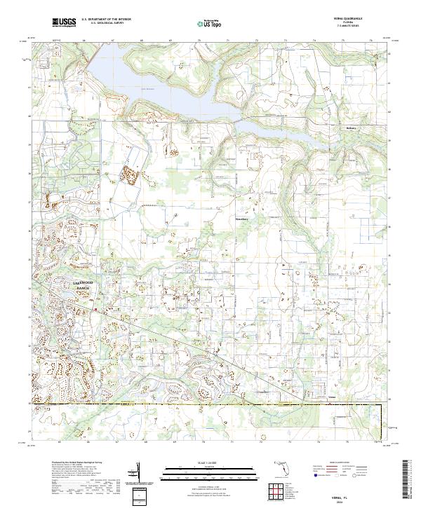 Verna, FL — USGS 7.5-minute topo (2024)