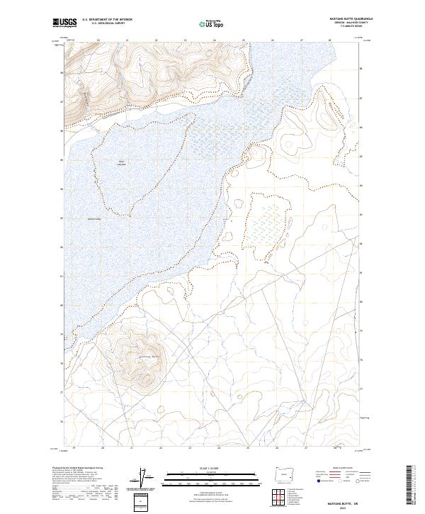 Mustang Butte, OR — USGS 7.5-minute topo (2023)