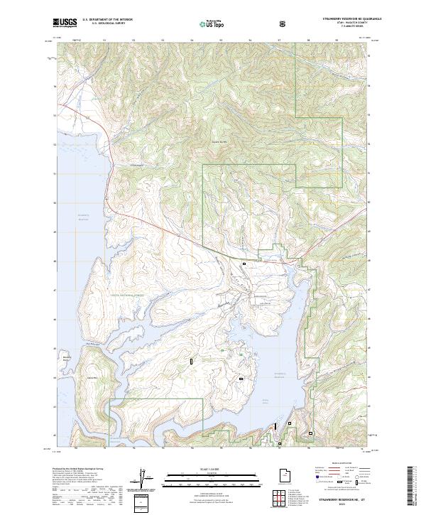 Strawberry Reservoir NE, UT — USGS 7.5-minute topo (2023)