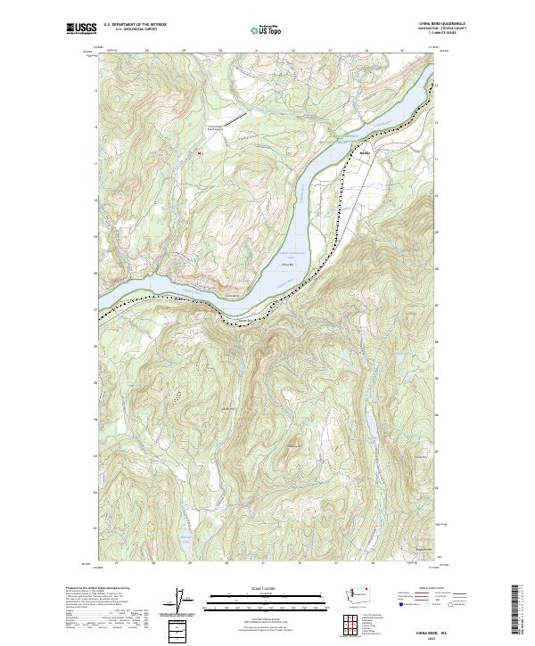 China Bend, WA — USGS 7.5-minute topo (2023)