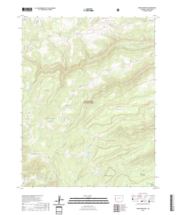 Snipe Mountain, CO — USGS 7.5-minute topo (2022)