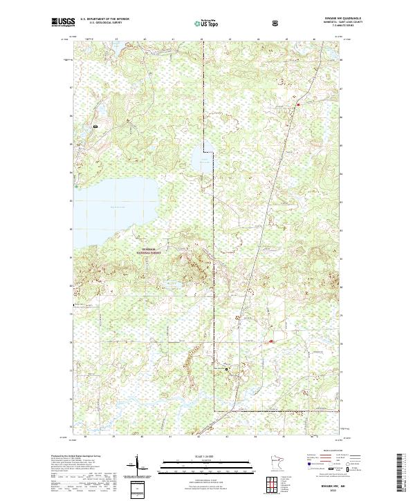 Biwabik NW, MN — USGS 7.5-minute topo (2022)