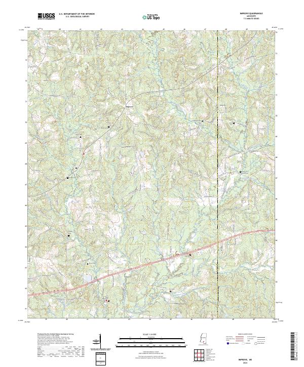 Improve, MS — USGS 7.5-minute topo (2024)