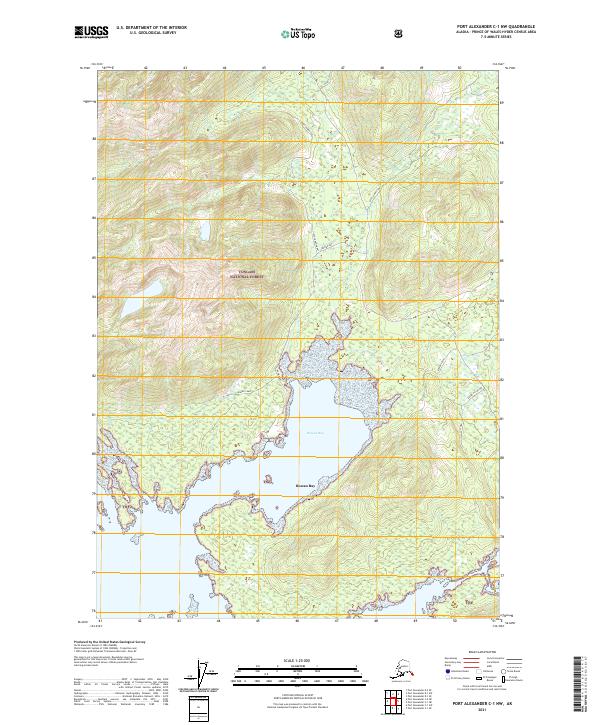 Port Alexander C-1 NW, AK — USGS 7.5-minute topo (2021)