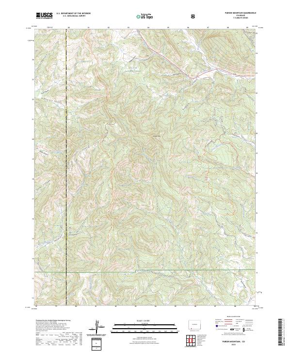 Pargin Mountain, CO — USGS 7.5-minute topo (2023)