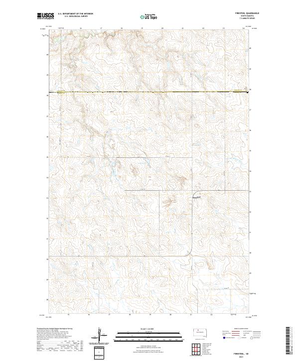 Firesteel, SD — USGS 7.5-minute topo (2021)