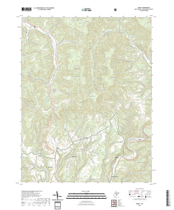 Edray, WV — USGS 7.5-minute topo (2023)