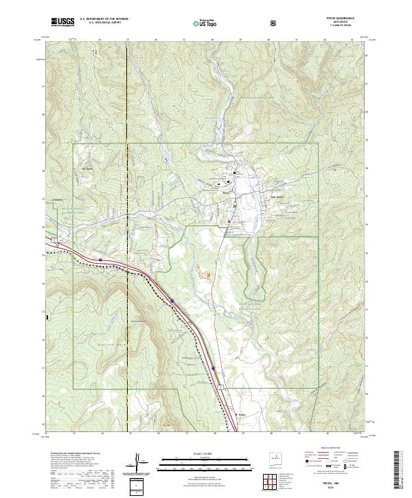 Pecos, NM — USGS 7.5-minute topo (2023)