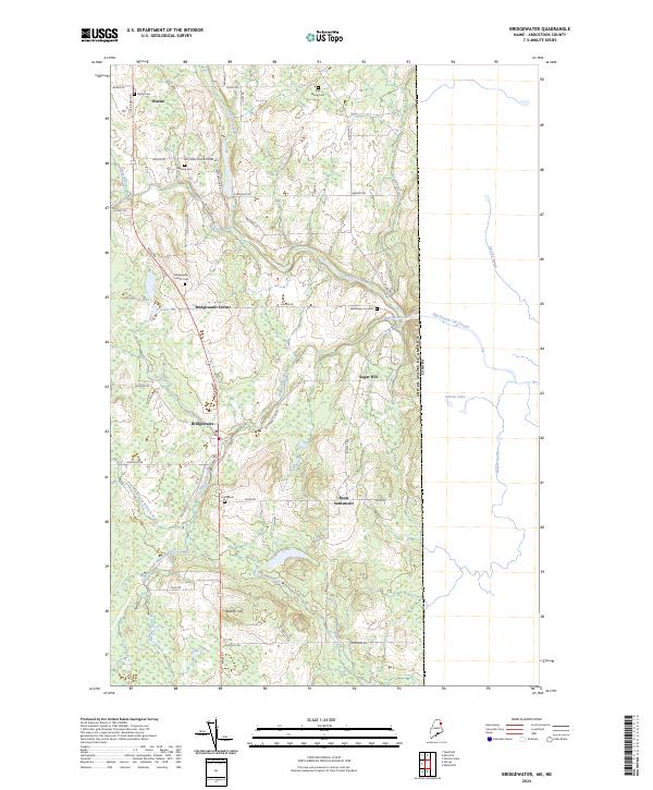 Bridgewater, ME-NB — USGS 7.5-minute topo (2024)
