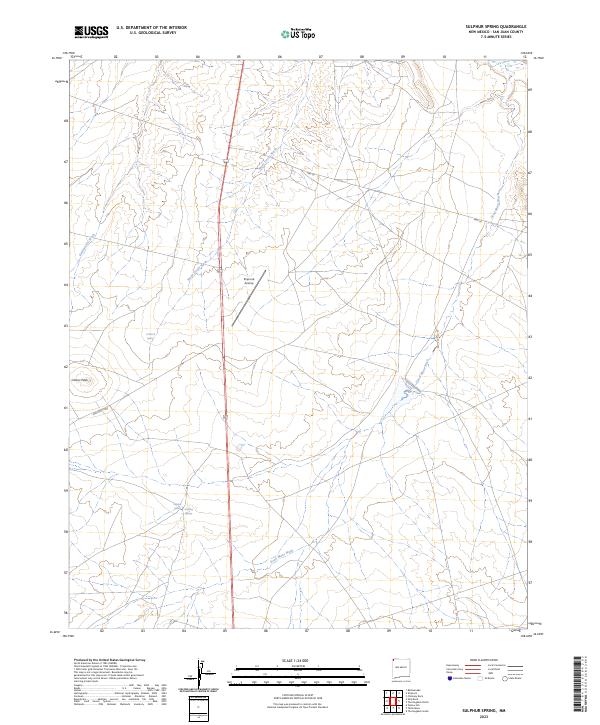 Sulphur Spring, NM — USGS 7.5-minute topo (2023)