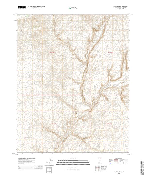 Kydestea Spring, AZ — USGS 7.5-minute topo (2026)
