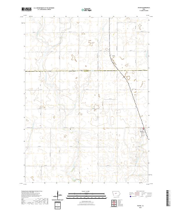 Paton, IA — USGS 7.5-minute topo (2022)