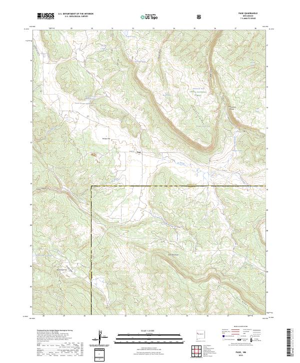 Page, NM — USGS 7.5-minute topo (2023)