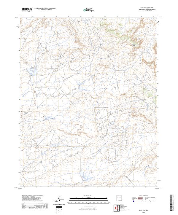 Mule Dam, NM — USGS 7.5-minute topo (2023)