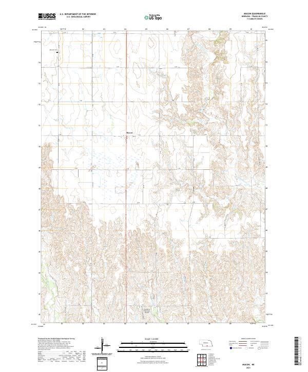 Macon, NE — USGS 7.5-minute topo (2021)