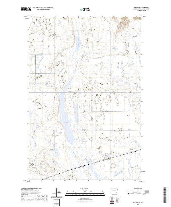 Englevale, ND — USGS 7.5-minute topo (2024)