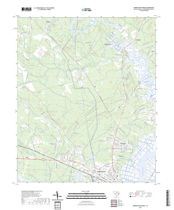 Georgetown North, SC — USGS 7.5-minute topo (2024)