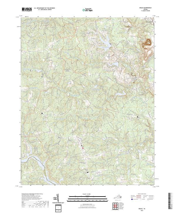 Beach, VA — USGS 7.5-minute topo (2023)
