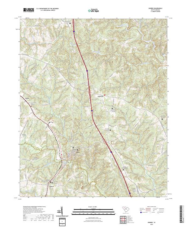 Enoree, SC — USGS 7.5-minute topo (2024)