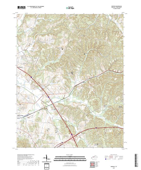 Horton, KY — USGS 7.5-minute topo (2022)