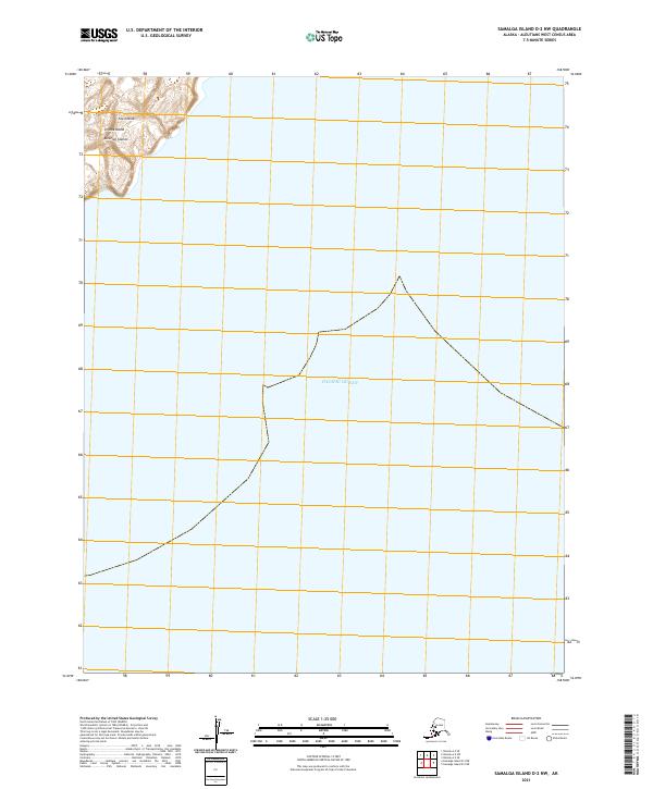 Samalga Island D-2 NW, AK — USGS 7.5-minute topo (2021)