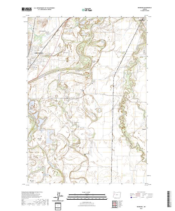 Riverside, OR — USGS 7.5-minute topo (2024)