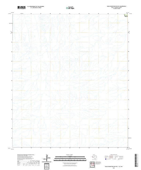 Eagle Mountains SW OE S, TX,CHH, US — USGS 7.5-minute topo (2022)