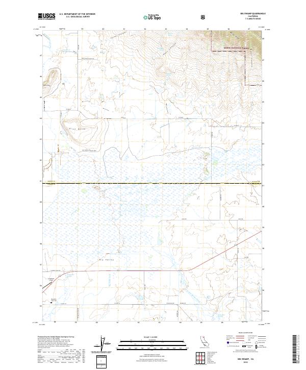 Big Swamp, CA — USGS 7.5-minute topo (2022)