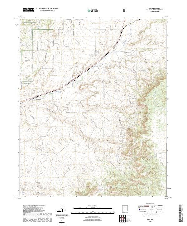 Abo, NM — USGS 7.5-minute topo (2023)