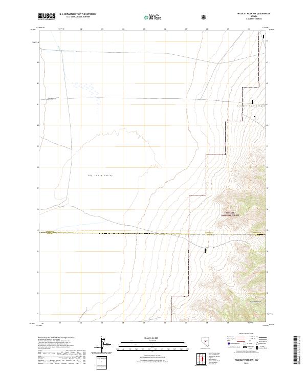 Wildcat Peak NW, NV — USGS 7.5-minute topo (2021)