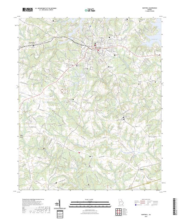 Hartwell, GA — USGS 7.5-minute topo (2024)