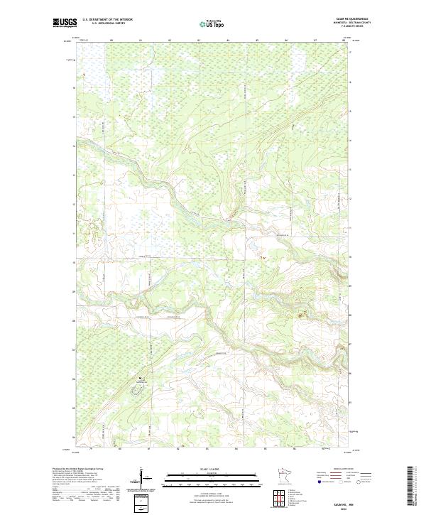 Saum NE, MN — USGS 7.5-minute topo (2022)