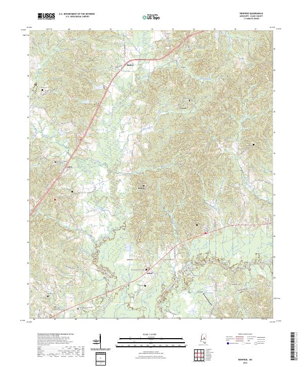 Renfroe, MS — USGS 7.5-minute topo (2024)