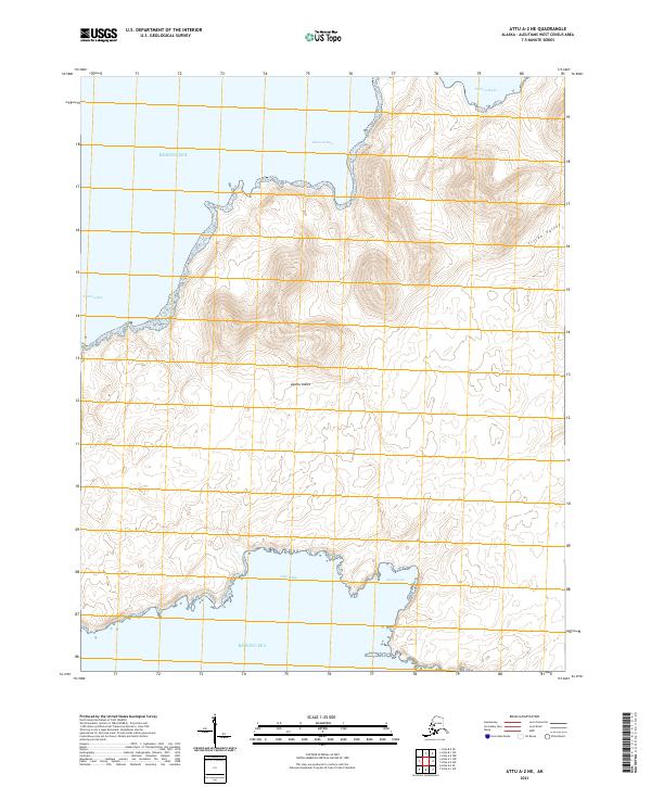 Attu A-2 NE, AK — USGS 7.5-minute topo (2021)