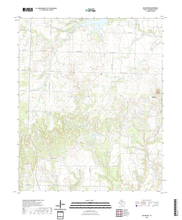 Big Mound, TX — USGS 7.5-minute topo (2022)